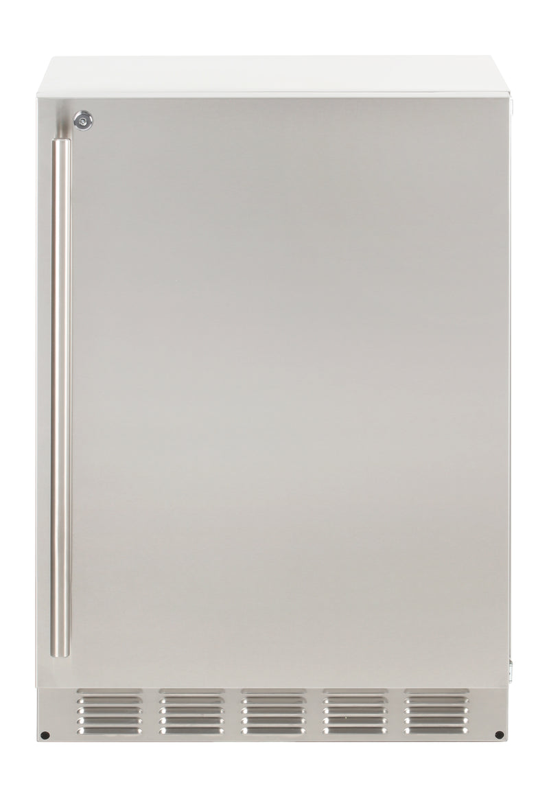 Sapphire Series 5, 24"W, Solid Door, Indoor, Stainless Steel, Commercial Refrigerator (SR24SS)